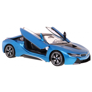 BMW i8 niebieskie RASTAR model 1:14 Zdalnie sterowane auto + pilot 2,4 GHz